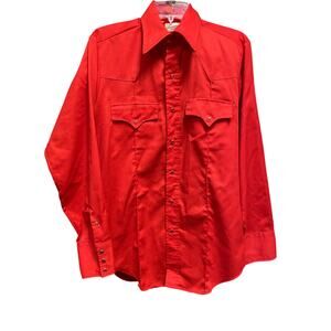 60's Vintage Men's Western Wear Shirt Medium 15-15.5 Made in USA